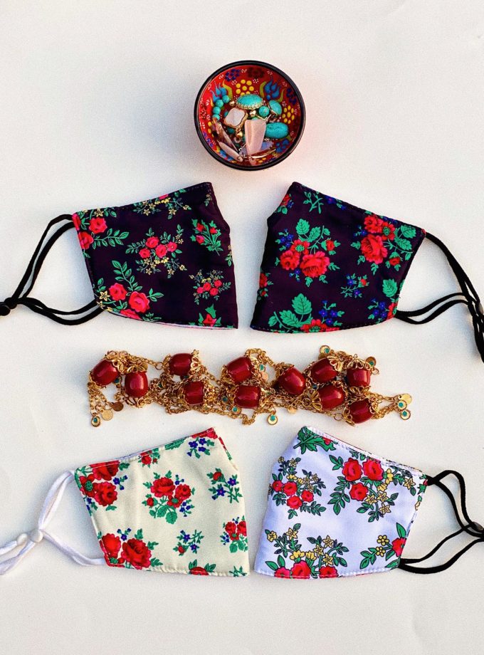 Off-White Gul Shin (Blue Flower)