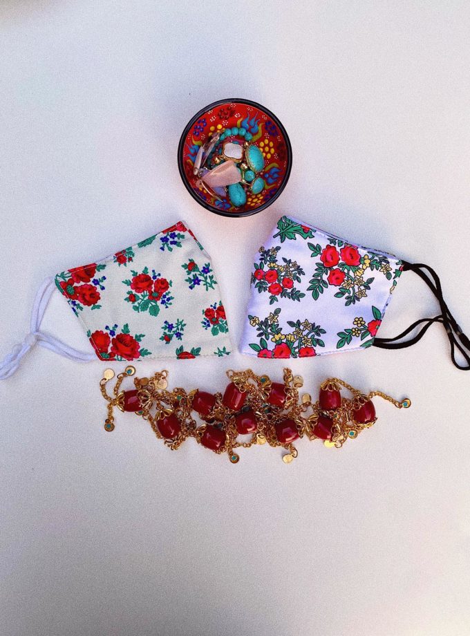 Off-White Gul Shin (Blue Flower)